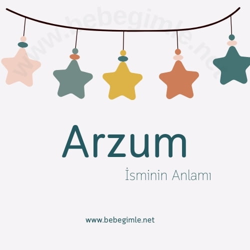 Arzum ismi kökeni